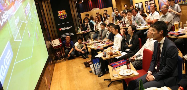 Rakuten estrecha lazos con el Barça: crea un espacio temático en su principal cafetería de Tokio