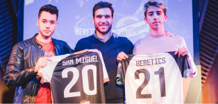 La cerveza San Miguel renueva su patrocinio con Team Heretics hasta 2021