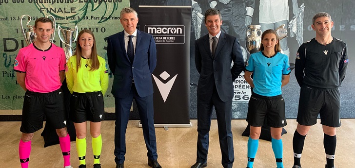 La compañía italiana de equipamiento deportivo ha alcanzado un acuerdo con la organización de fútbol para patrocinar las equipaciones y el material técnico de los árbitros. 