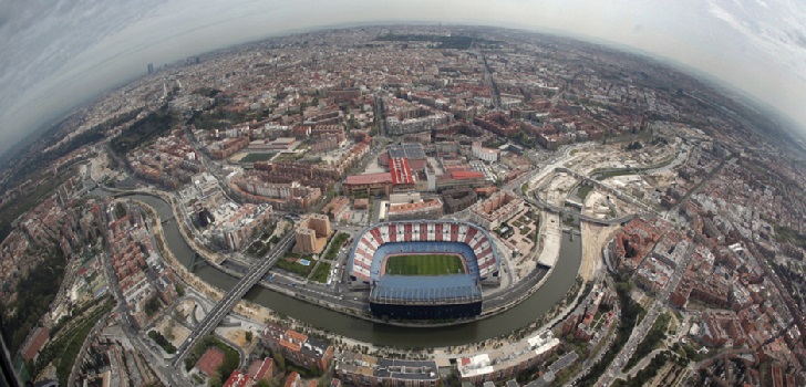 Le stade Vicente Calderon, l'ancienne enceinte de l'Atletico de Madrid