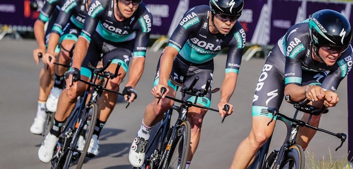 El Bora-Hansgrohe es el único estandarte de la empresa alemana, que confía en el equipo ciclista para llegar a más de 140 países