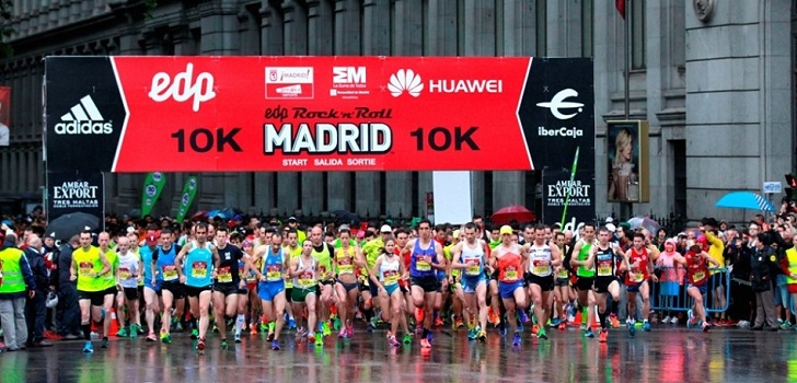 Los participantes arrancando el Maratón de Madrid del 2018.