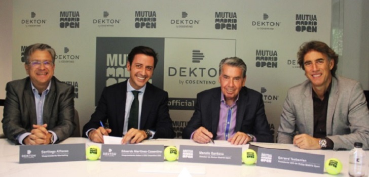 Dekton, la marca controlada por Cosentino, seguirá como patrocinadora del Mutua Madrid Open en 2018