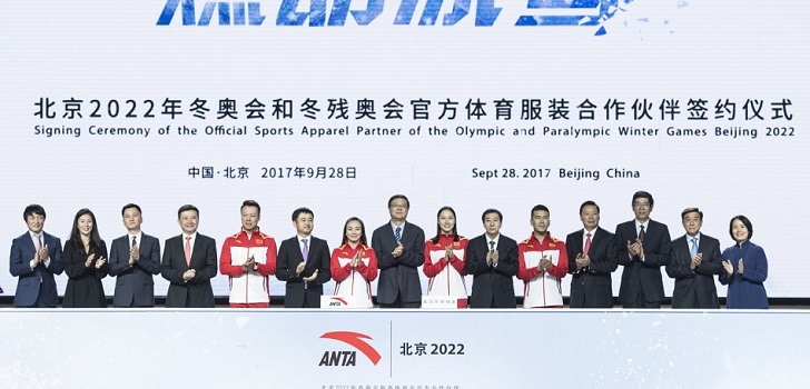 Pekín 2022 completa su póker de patrocinios con Anta