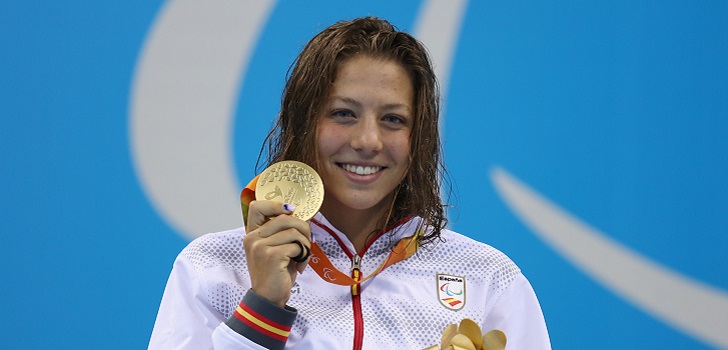 La nadadora catalana Nuria Marqués consigue congalrse la medalla de oro en los Juegos Paralímpicos Río 2016.