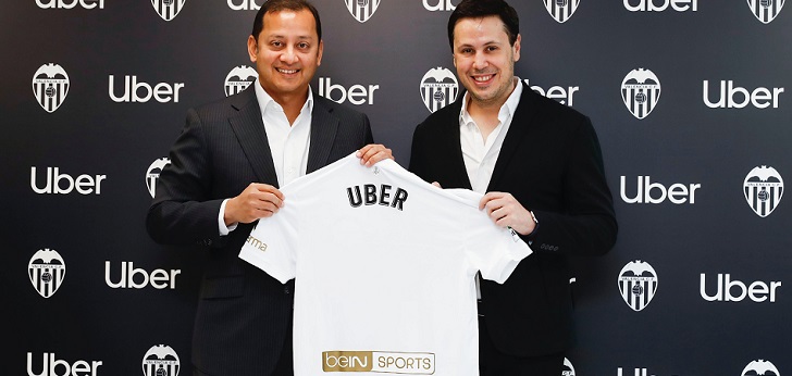 Valencia CF 'acelera' con Uber en su búsqueda de patrocinadores | Palco23