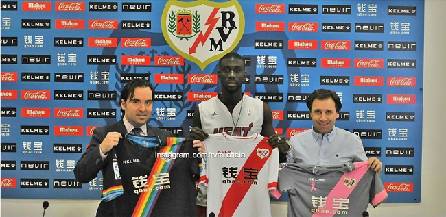 Presentación de Cissé como nuevo jugador del Rayo Vallecano.