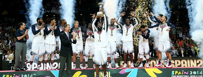 Estados Unidos fue el campeón en el Mundial de 2014, tras derrotar 129-92 a Serbia.