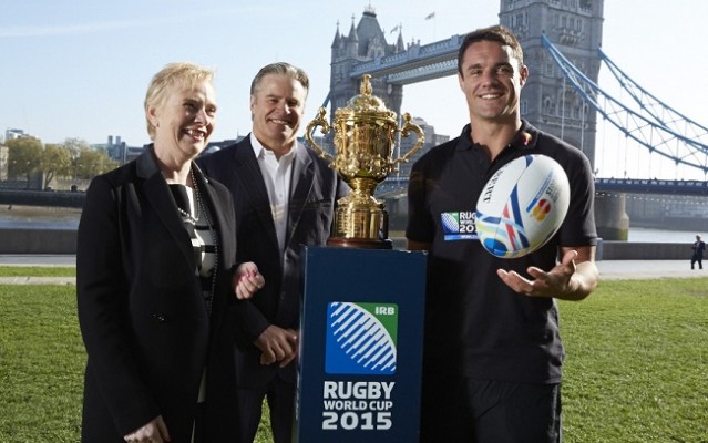 La presetnación oficial de la Copa del Mundo de Rugby 2015. /Mastercard