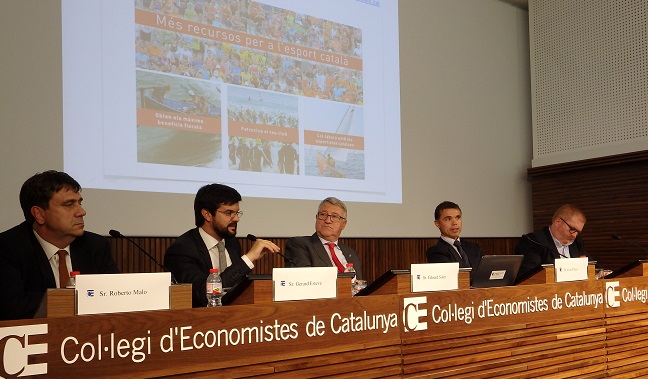 El acto se ha celebrado en el Colegio de Economistas de Catalunya.