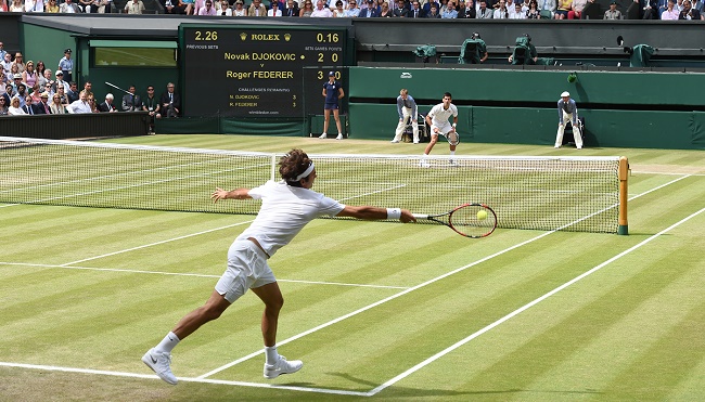 Wimbledon Federer Djokovic 650