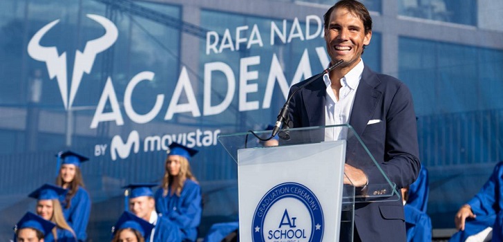 Movistar buscará a las futuras estrellas del tenis en la Rafa Nadal Academy