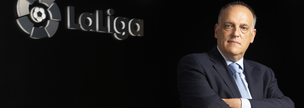 Javier Tebas encara su último mandato al frente de LaLiga condicionado por la Superliga