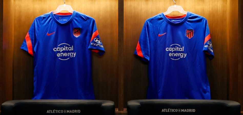 El Atlético de Madrid a Energy su camiseta de entrenamiento Palco23