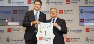 El Real Madrid confirma el cambio de Teka por Universidad Europea en la camiseta de baloncesto