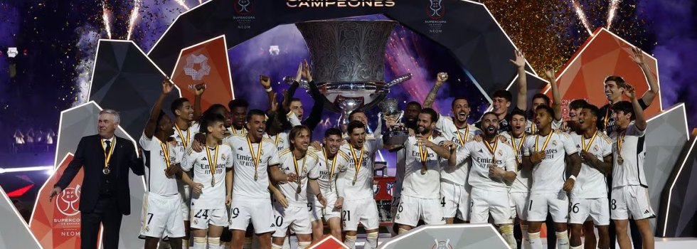 Real Madrid CF gana 5,1 millones de euros tras alzarse con la Supercopa de España